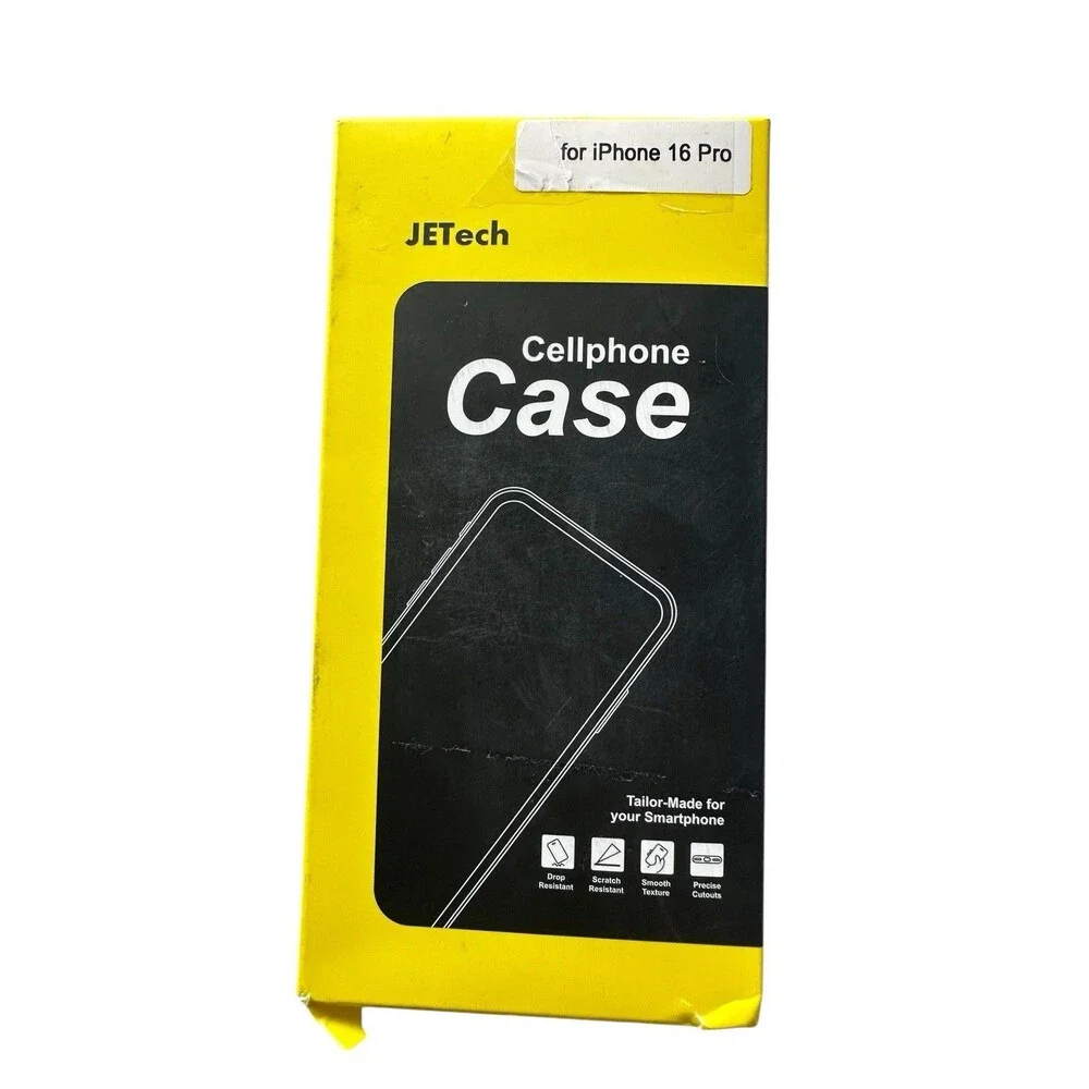 JETech Clear Case for iPhone 16 Pro 6.3-Inch Non-Yellowing Shockproof Phone